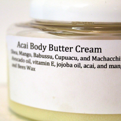 Acai Body Butter Cream (with acai & mangosteen oils)